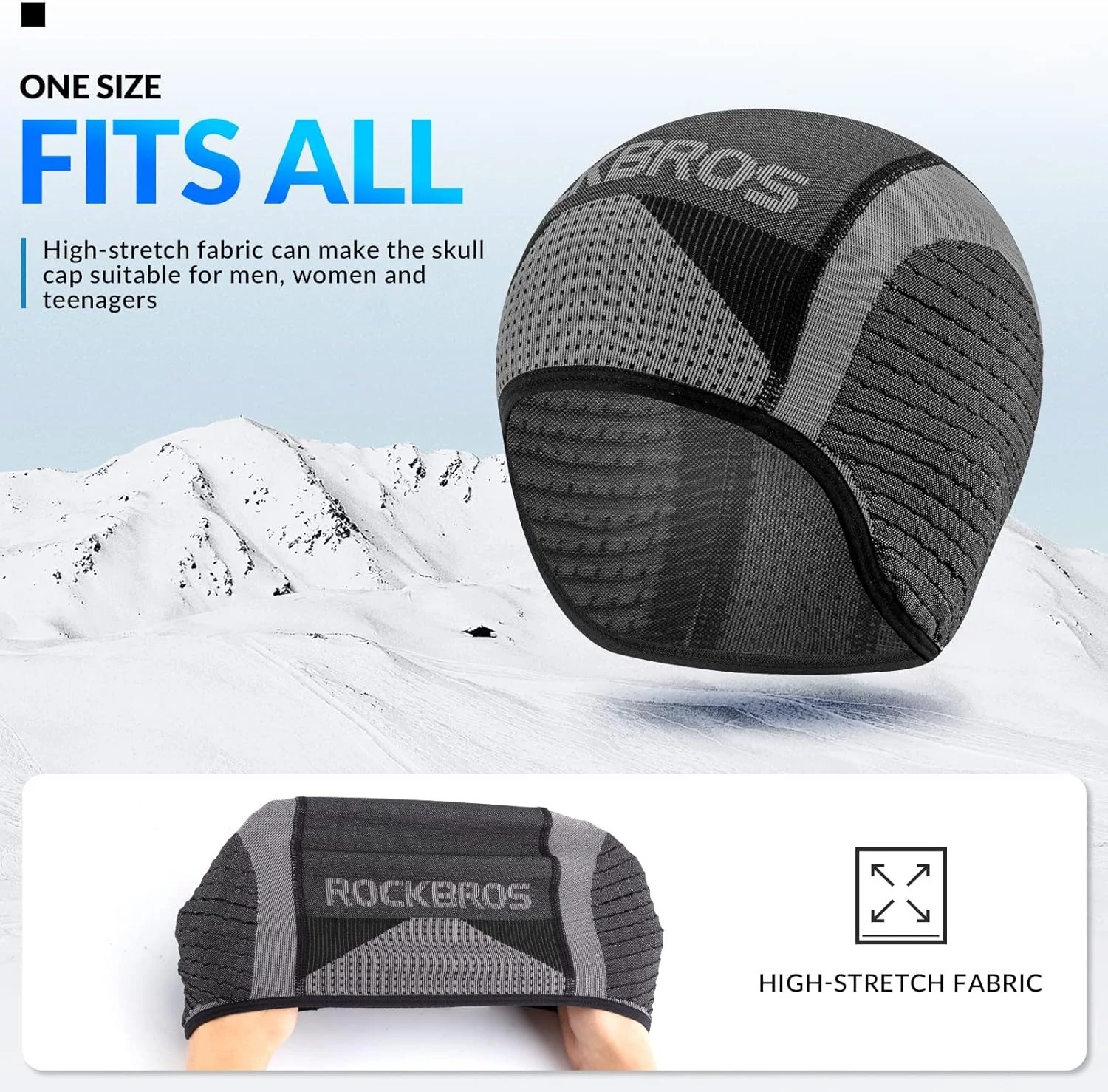 Czapka rowerowa do biegania sportowa pod kask ROCKBROS