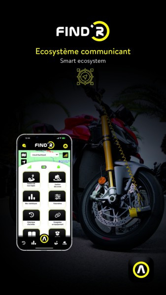LOKALIZATOR GPS TRACKER MOTO SKUTER AUVRAY FIND'R APP 4G ALARM POWIADOMIENIA