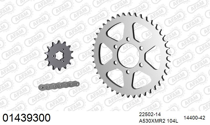 Zestaw napędowy AFAM do SUZUKI GT 380 J,K,L,M,A,B