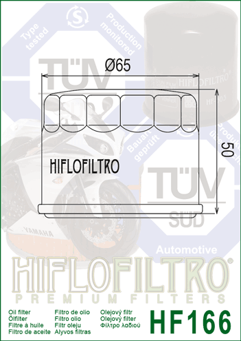 FILTR OLEJU HIFLO HF166 BMW G310 R 16-25 RR 25 GS 21-25