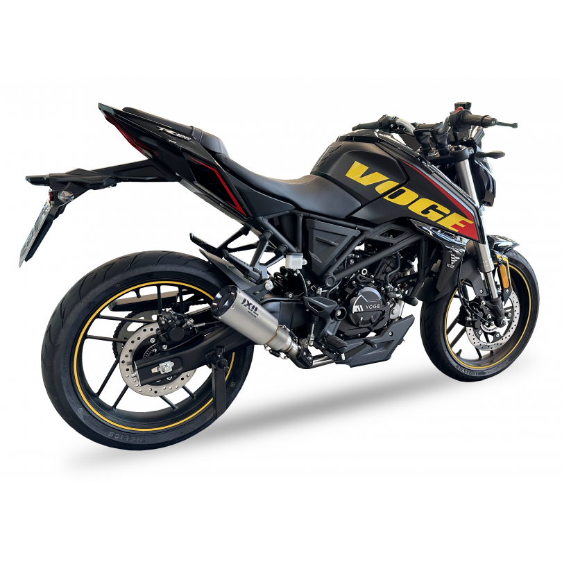 Tłumik IXIL VOGE 125 R (LX125-54) typ RC (waga: 800g, długość: 230 mm., materiał: Inox AISI304, kolor: Bright resin) FULL SYSTEM