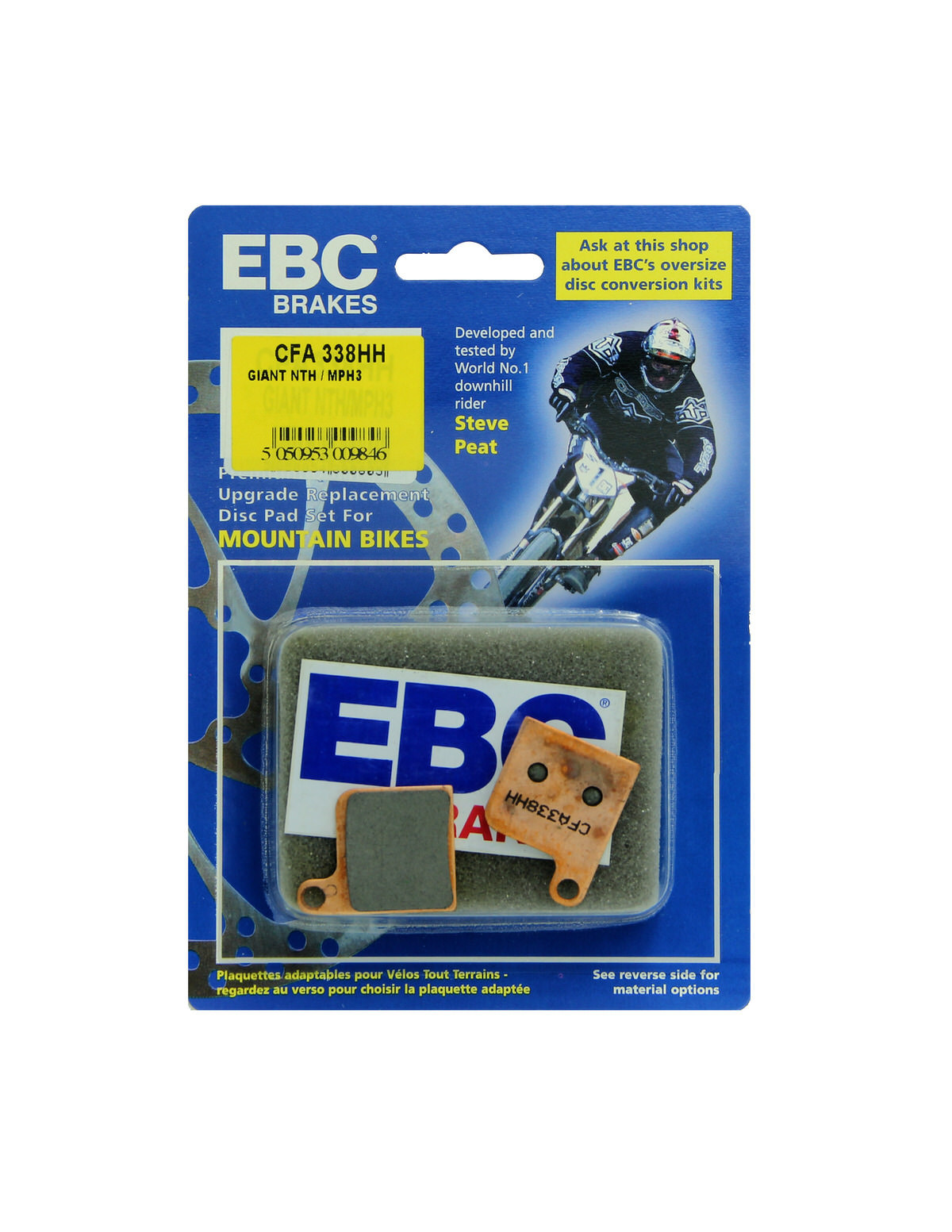 CFA338HH - Klocki hamulcowe rowerowe (spiekane) EBC Brakes