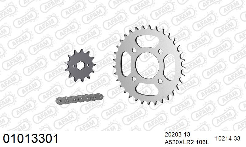 Zestaw napędowy AFAM do HONDA NSR 125 R F,G,H,J