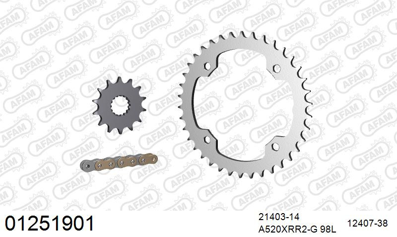 Zestaw napędowy AFAM do YAMAHA YFZ 450 (SE), YFZ 450 R Y,Z,A,B,D,E,F,G,H,J,K,L, YFZ 450 R (SE)