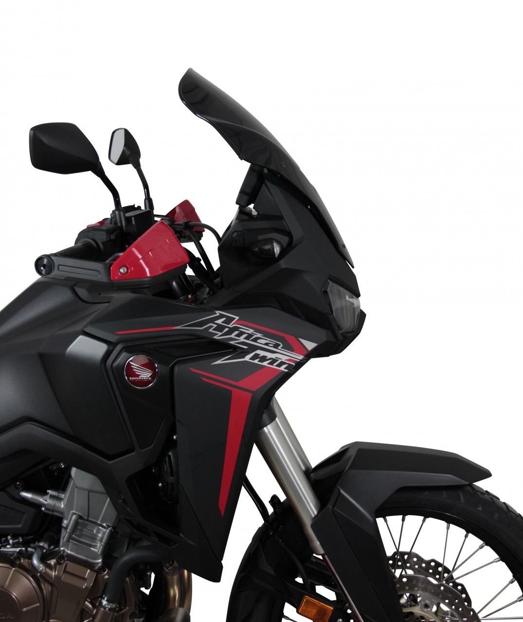 Szyba motocyklowa MRA HONDA CRF1100L AFRICA TWIN / DCT 2020-2023, forma TM, czarna