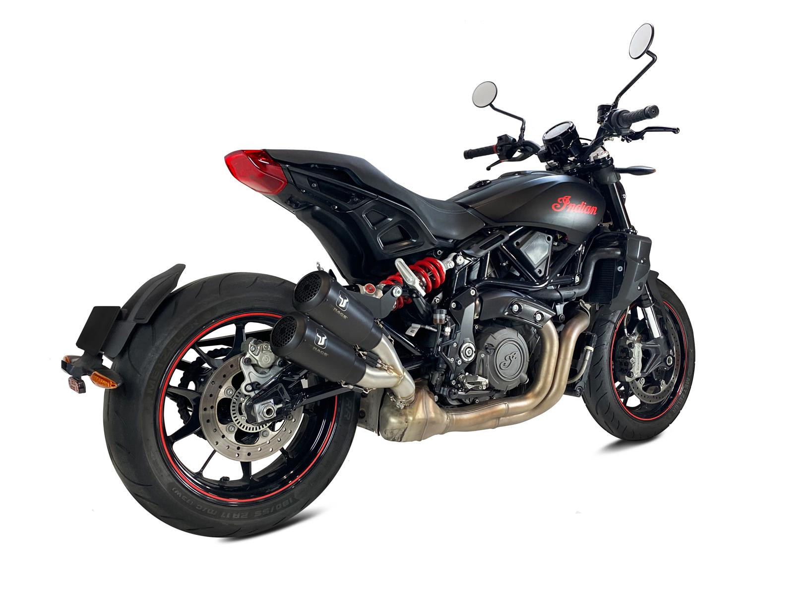 Tłumik IXRACE INDIAN FTR 1200 S/R 22-23 typ MK2B DUAL MK2 SERIES BLACK