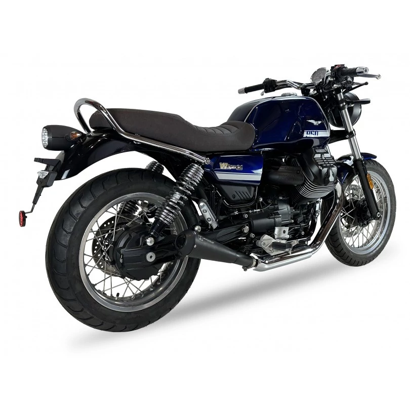 IXIL Tłumik MOTO GUZZI V7 850 SPECIAL / STONE typ OVC11SB SLIP ON (LEFT MUFFLER) - IRONHEAD CONICAL BLACK INOX