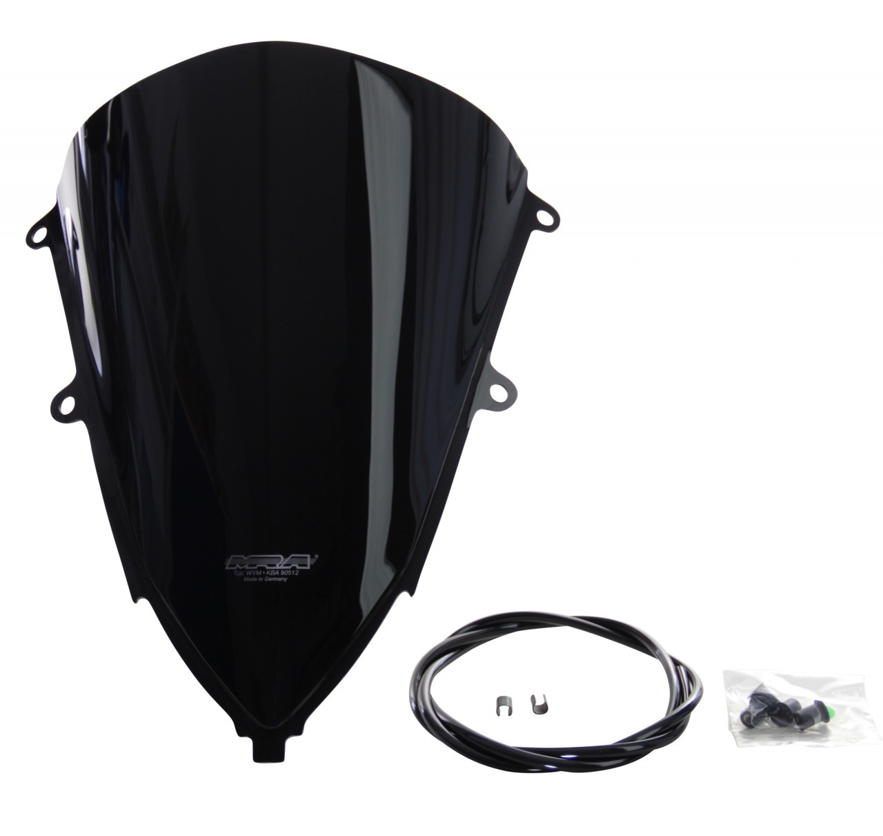 Szyba motocyklowa MRA HONDA CBR 650 R 2019-2023, forma R, czarna