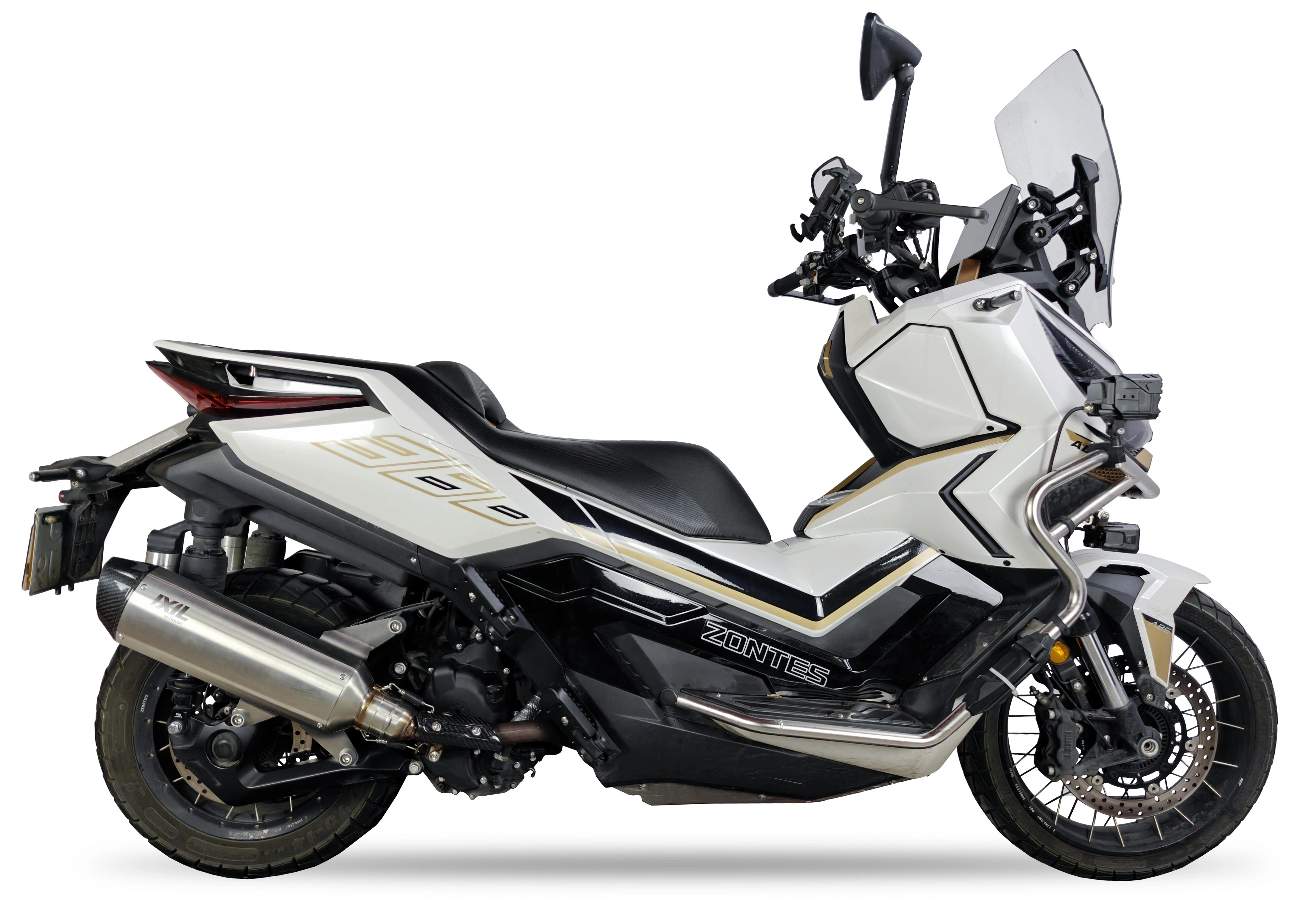 IXIL Układ wydechowy, tłumik ZONTES 368 G ADV 2025 typ V4S SLIP ON - HEXOVAL XTREM INOX