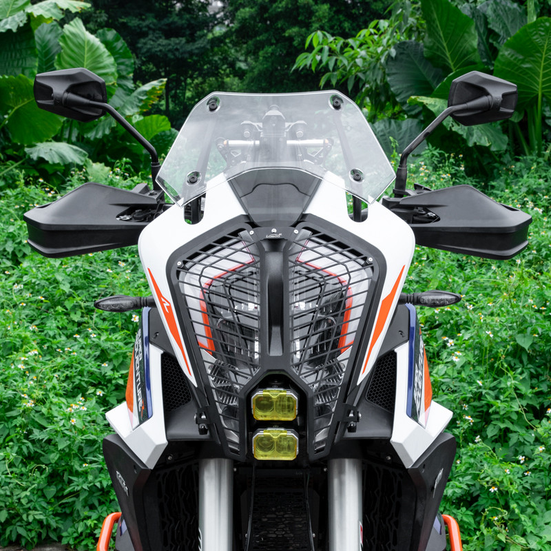 LOBOO Osłona przedniego oświetlenia do KTM 1290 Super Adventure S/R (2022-), stal nierdzewna, czarna