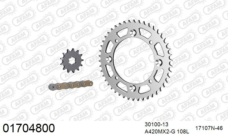 Zestaw napędowy AFAM do KAWASAKI KX 65 A1,A2