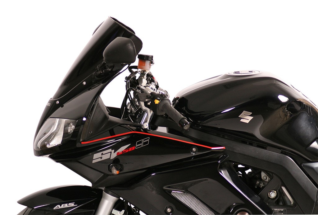 Szyba motocyklowa MRA SUZUKI SV 650 S WVBY 2003-, forma R, bezbarwna