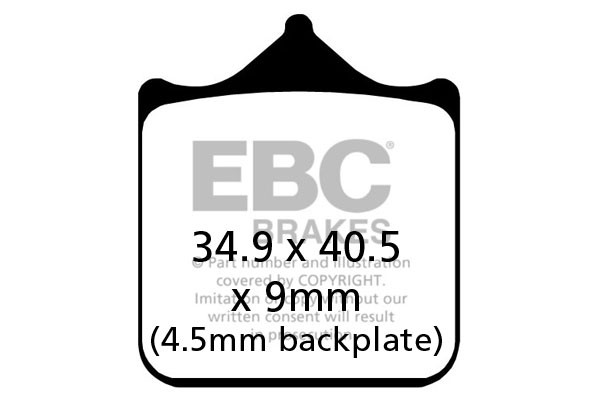 EBC Brakes Klocki hamulcowe EBC EPFA604/4HH Extreme Pro (kpl. na 1 tarcze)