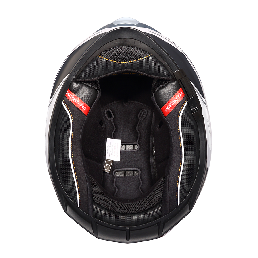 Kask motocyklowy ROCC 342 czarno-szary