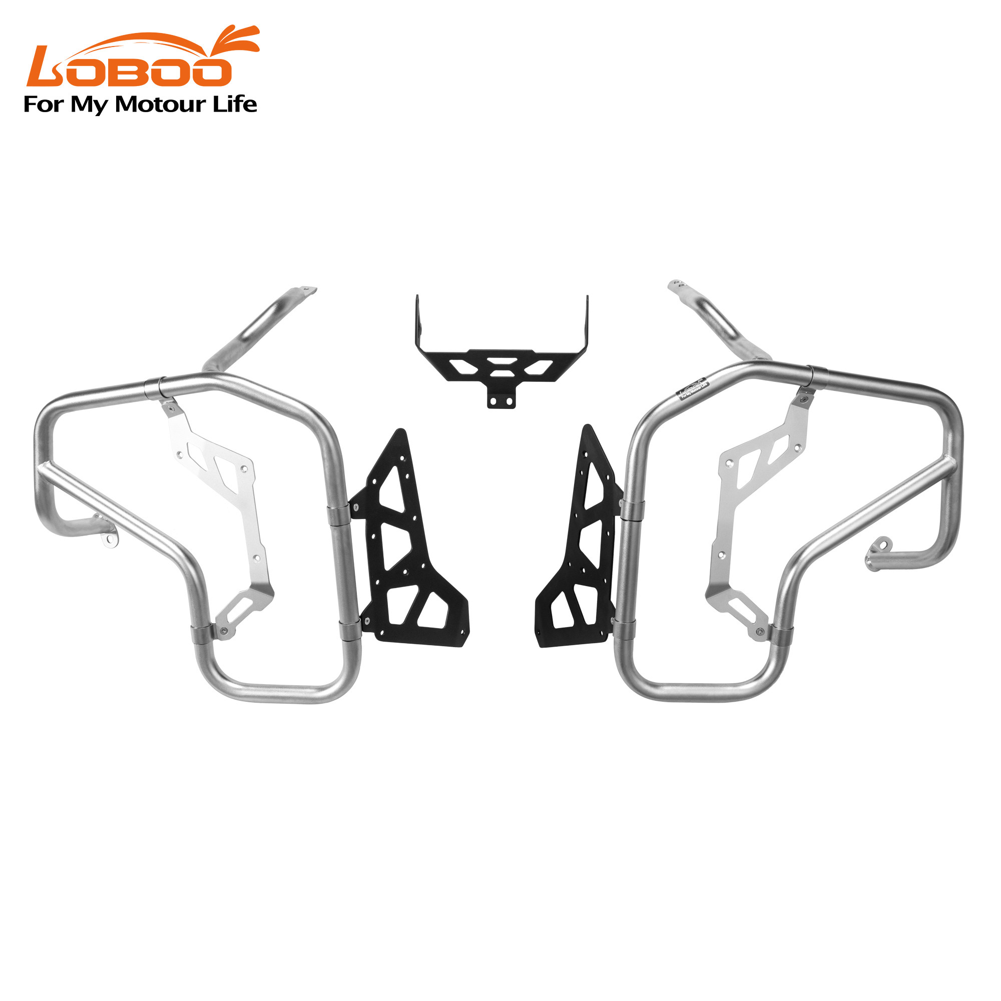 LOBOO Gmole górne do BMW R1300GS ADVENTURE (2024-) srebrne