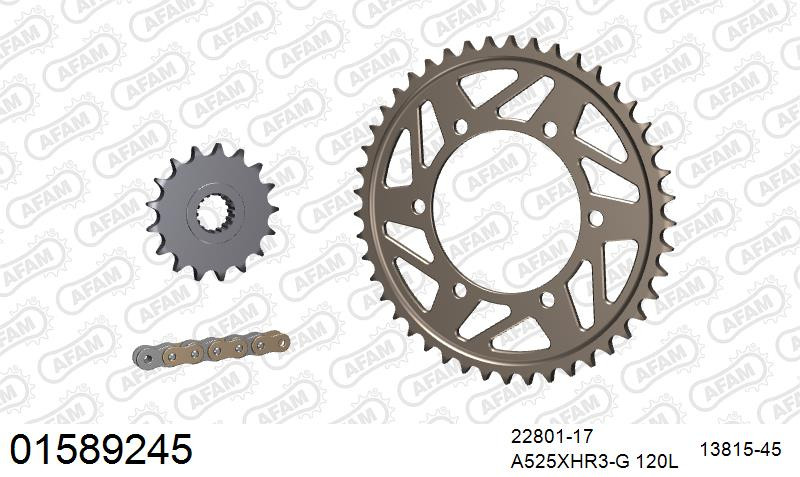Zestaw napędowy AFAM do SUZUKI GSX-R 1000 L7,L8, GSX-R 1000 A M0-M4, GSX-R 1000 A ABS L7,L8,L9, GSX-R 1000 R L7,L8,L9,M0-M4