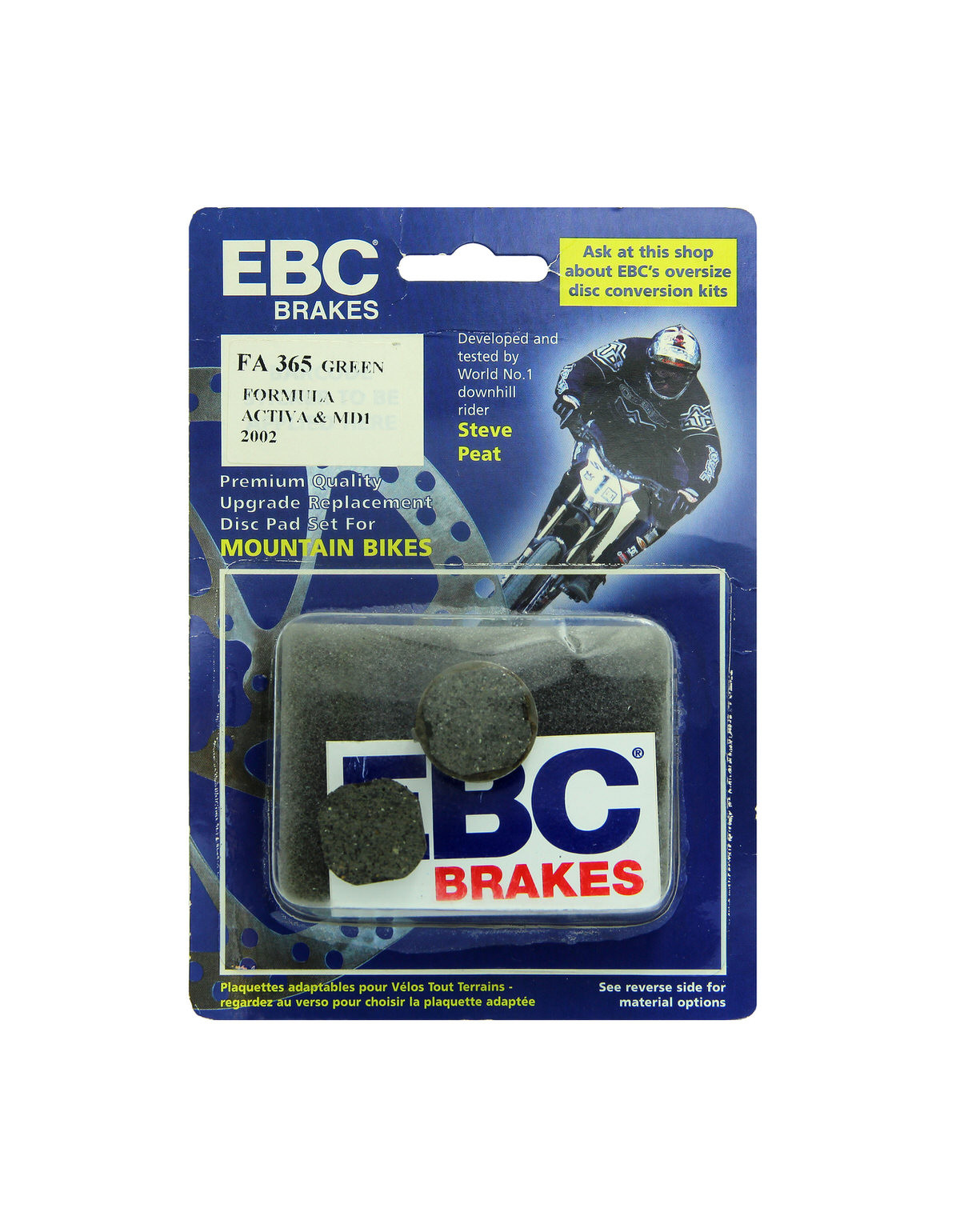 CFA365 - Klocki hamulcowe rowerowe (organiczne) EBC Brakes