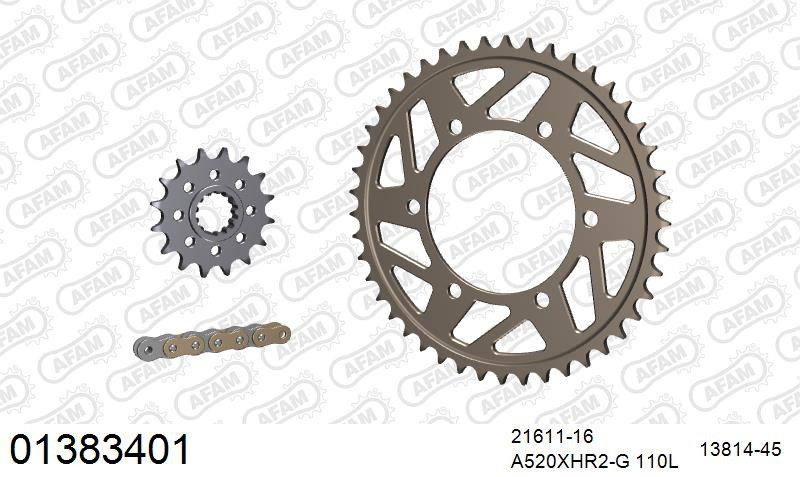 Zestaw napędowy AFAM do YAMAHA MT 09, MT 09 ABS, MT 09 SP ABS