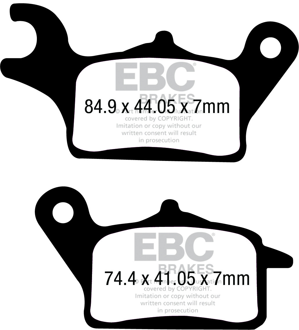EBC Brakes Klocki hamulcowe EBC SFA708 skuterowe (kpl. na 1 tarcze)