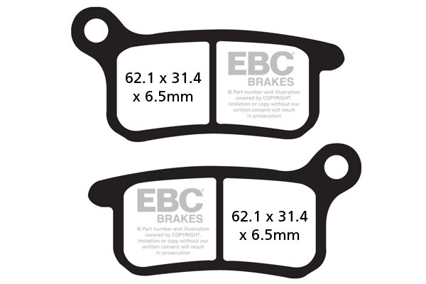 EBC Brakes Klocki hamulcowe EBC FA357R (kpl. na 1 tarcze) (odpowiednik PROX 37.109202)
