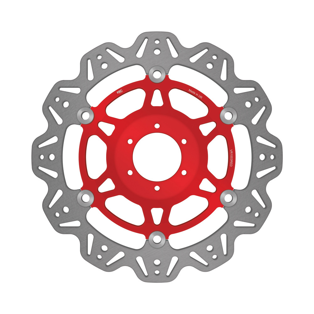 Tarcza hamulcowa motocyklowa EBC VR1003RED VEE, czerwona