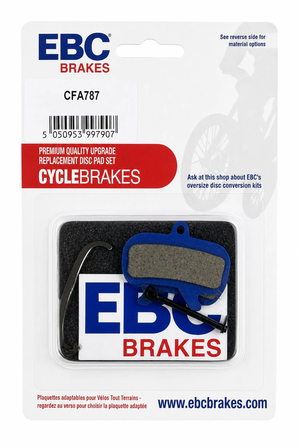EBC Brakes CFA787 - Klocki rowerowe EBC (organiczne) Maven