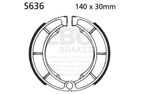 EBC Brakes Szczęki hamulcowe EBC S636 (1 kpl.)