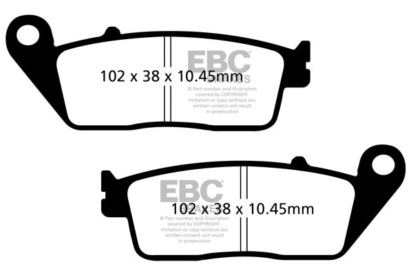 EBC Brakes Klocki hamulcowe EBC SFA608HH skuterowe (kpl. na 1 tarcze)