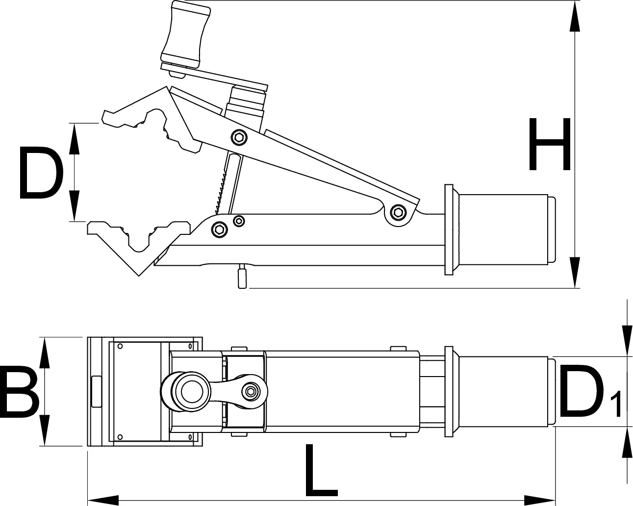 UNIOR Profesjonalny uchwyt do podnośnika Remco Bike Lift Pro Shop Clamp (1693.1Q 627095)