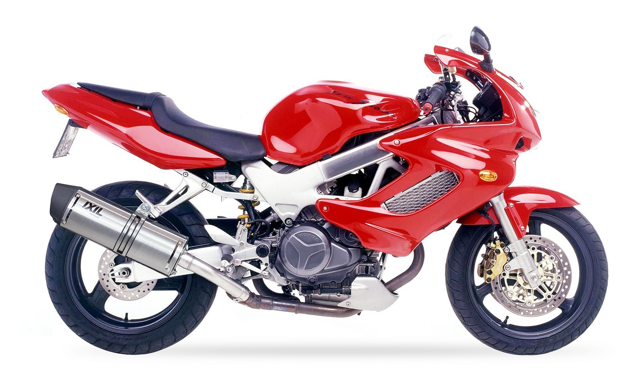 Tłumik prawy IXIL HONDA VTR 1000 F 97-05 (SC36) typ SOVE (waga: 3000g, długość: 423 mm.)