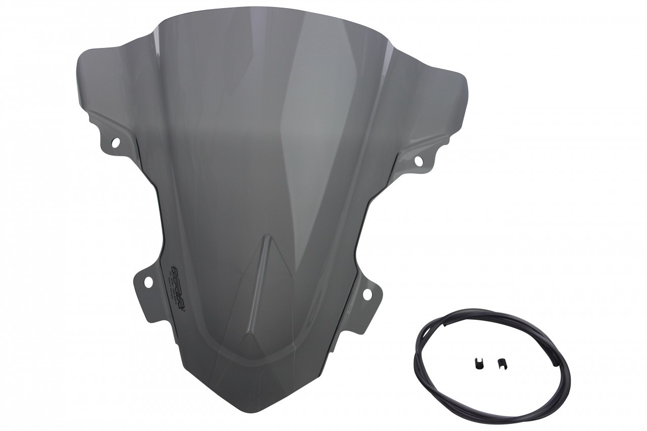 Szyba motocyklowa MRA BMW S1000 RR /HP4 RACE K10 2015-2018, forma R, przyciemniana