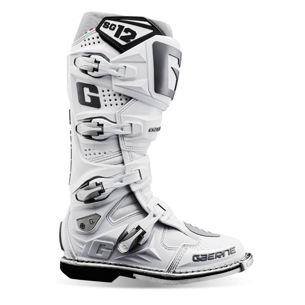 Buty motocyklowe GAERNE SG-12 CROSS białe