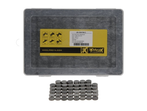 ProX Racing Parts Zestaw płytek zaworowych PROX 7.48 1.20 - 3.50 (141 szt.) HONDA HUSQWARNA KAWASAKI SUZUKI YAMAHA