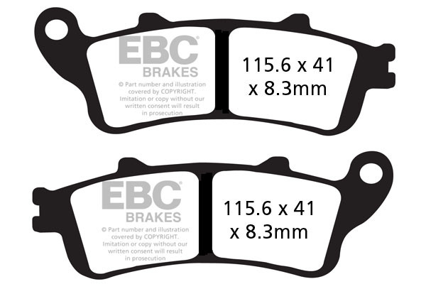EBC Brakes Klocki hamulcowe EBC FA261HH wzmacniane (kpl. na 1 tarcze)