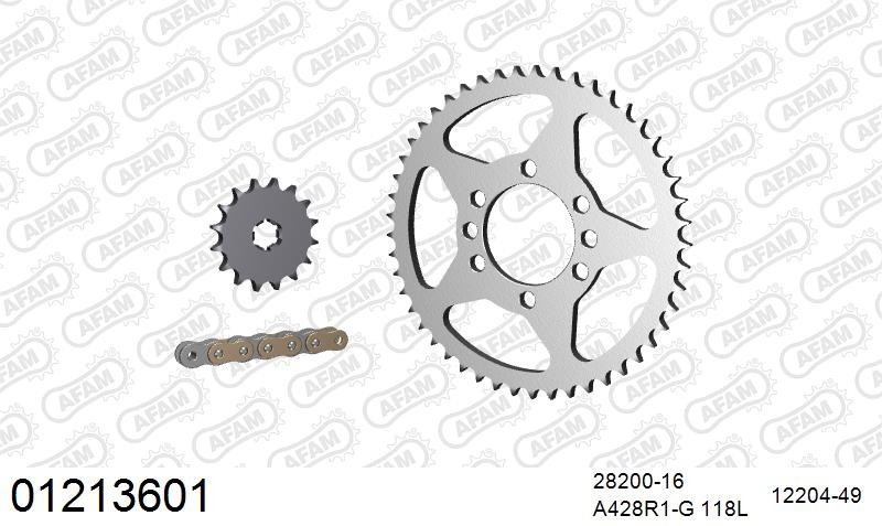 Zestaw napędowy AFAM do YAMAHA DT 125 MX
