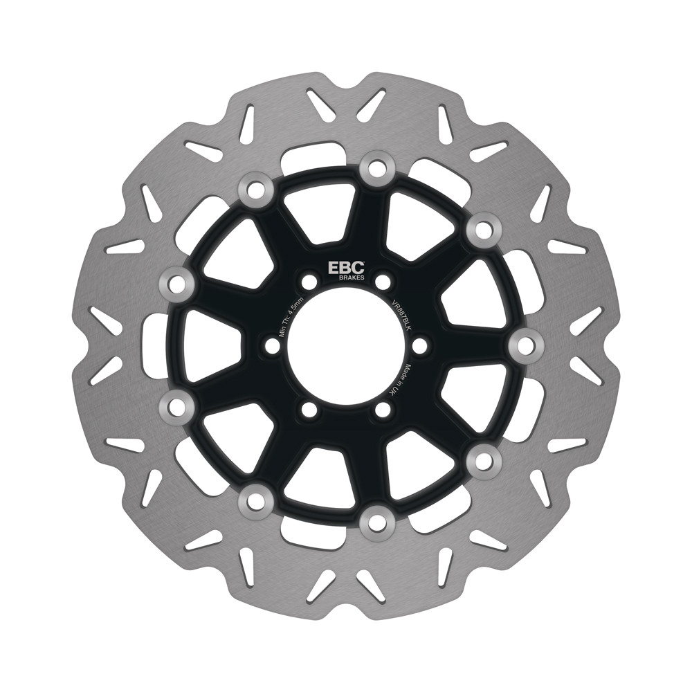Tarcza hamulcowa motocyklowa EBC VR887BLK VEE, do amerykańskich motocykli, czarna