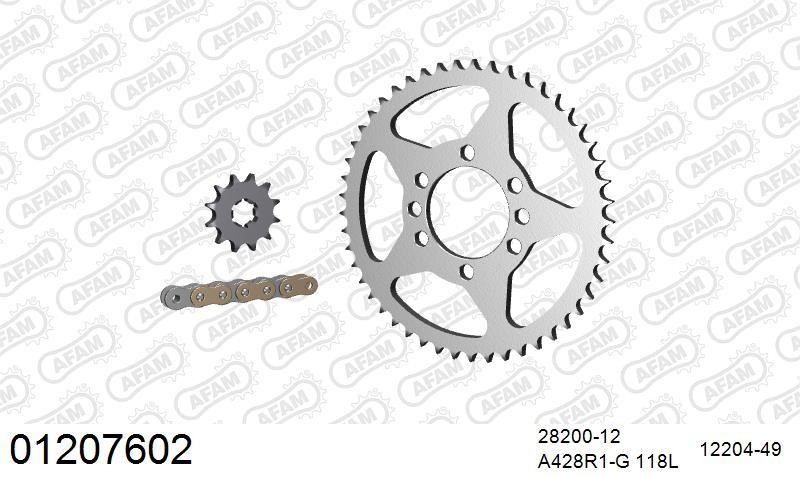 Zestaw napędowy AFAM do YAMAHA DT 80 LC