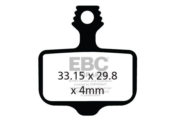 CFA472HH - Klocki hamulcowe rowerowe (spiekane) EBC Brakes