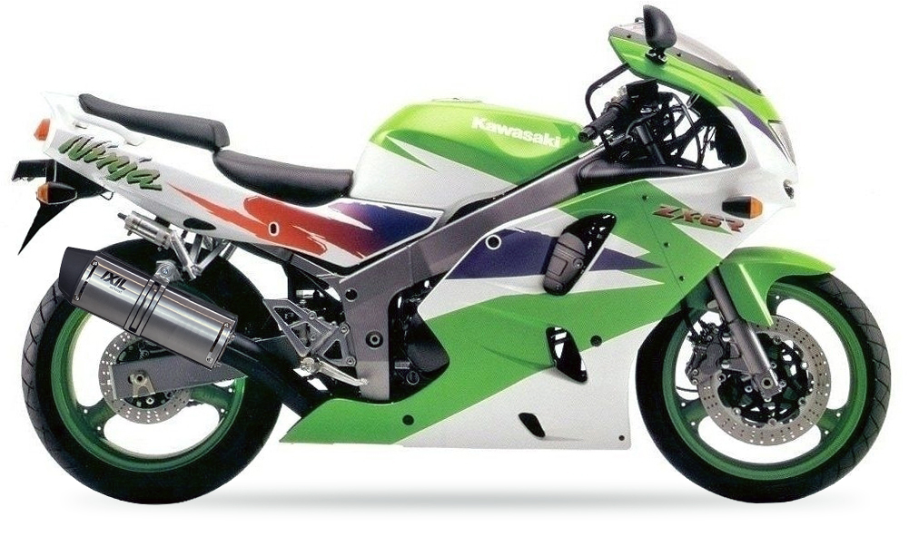 Tłumik IXIL KAWASAKI ZX-6 R NINJA 94-97 (ZX600F) typ SOVE (waga: 3000g, długość: 423 mm., materiał: Inox AISI304, kolor: Black p