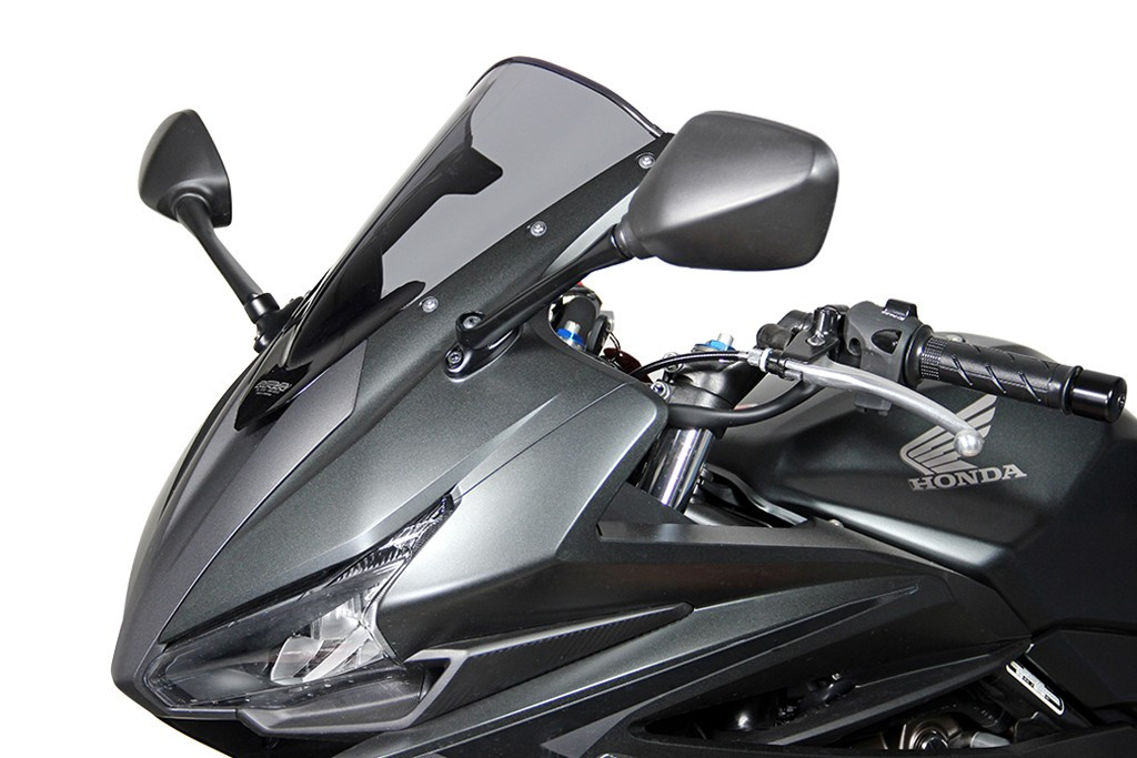 Szyba motocyklowa MRA HONDA CBR 500 R PC57 2016-2018, forma R, przyciemniana