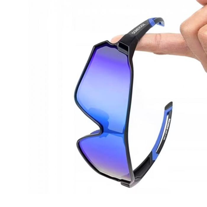Okulary rowerowe / sportowe z polaryzacją ROCKBROS UV400 (10138) czarno-nebieskie
