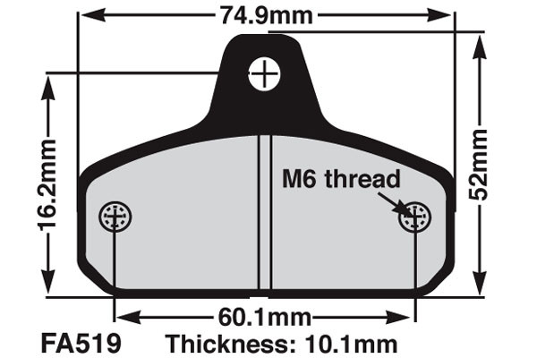 EBC Brakes EBC Klocki kartingowe FA519 (1 kpl. na tarczę)