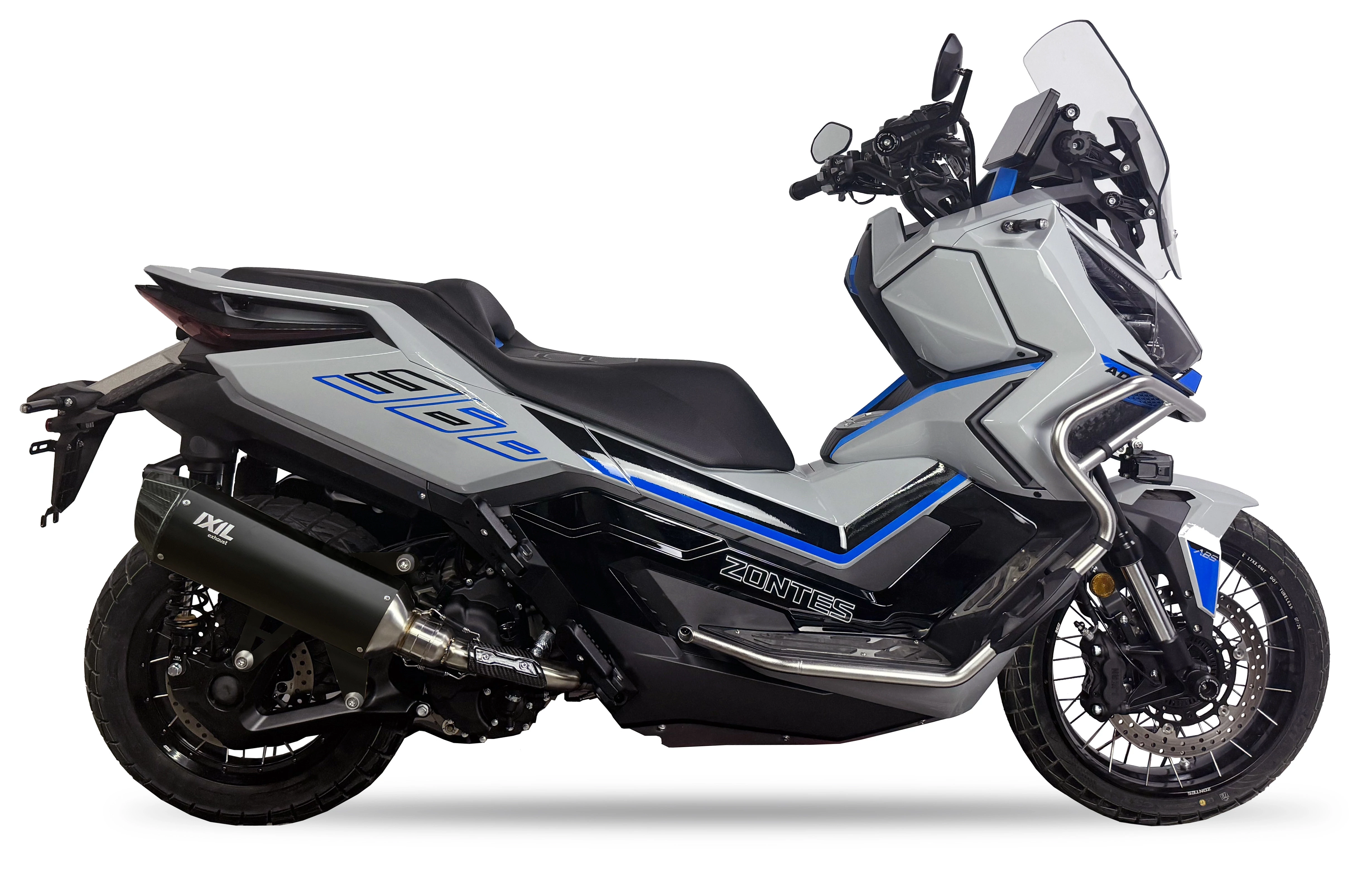 IXIL Układ wydechowy, tłumik ZONTES 368 G ADV 2024 typ V4B FULL SYSTEM - HEXOVAL XTREM BLACK