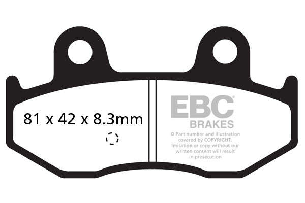 EBC Brakes Klocki hamulcowe EBC SFA411 skuterowe (kpl. na 1 tarcze)