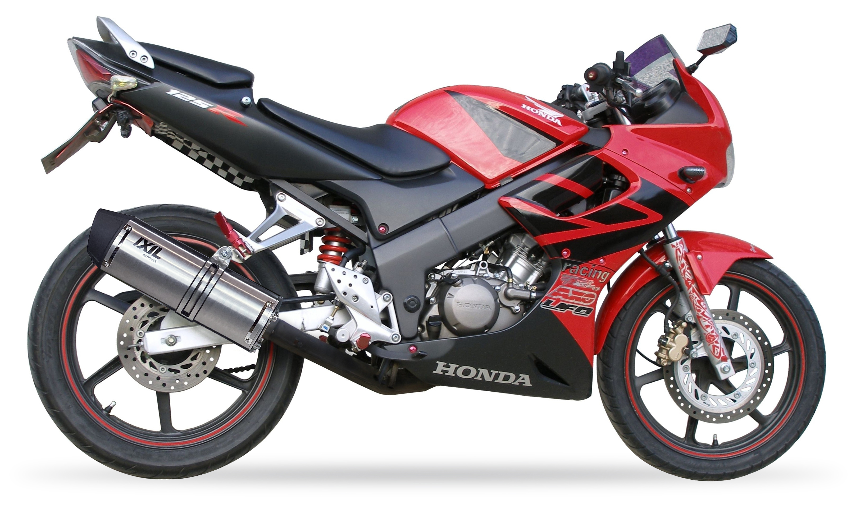 Tłumik IXIL HONDA CBR 125 R 04-10 (JC34 JC39) typ SOVE (waga: 3000g, długość: 423 mm., materiał: Inox AISI304, kolor: Black pain