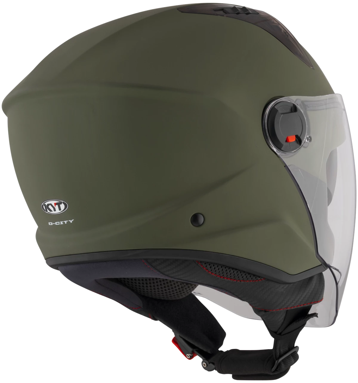 Kask motocyklowy KYT D-CITY CIEMNY ZIEOLNY MATT E06