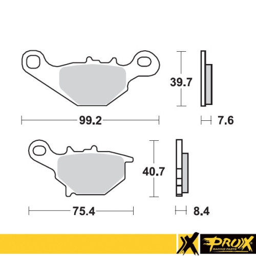 ProX Klocki Hamulcowe Przednie RM80/85 '96-04 (odpowiednik EBC FA230) - BOX 10 szt
