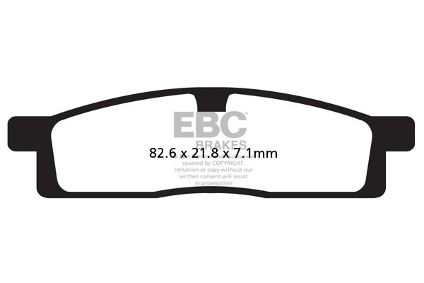 EBC Brakes Klocki hamulcowe EBC FA119TT (kpl. na 1 tarcze)