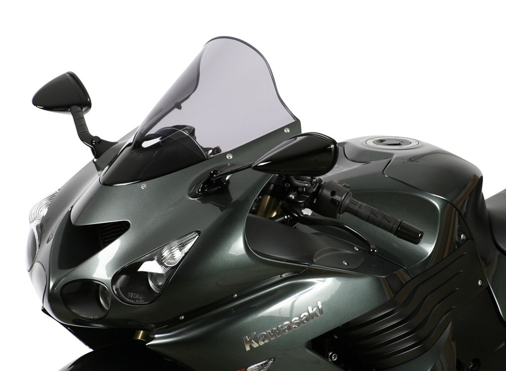 Szyba motocyklowa MRA KAWASAKI ZZR 1400 ZXT40A/ZXT40C/ZXT40E/ZX14 2006-, forma R, bezbarwna