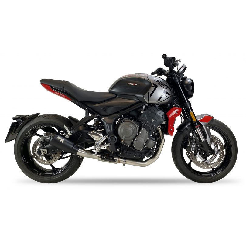 Tłumik IXIL TRIUMPH TRIDENT 660 21-22 (L101 L101R) typ RB (waga: 900g, długość: 230 mm., materiał: Inox AISI304, kolor: Black pa